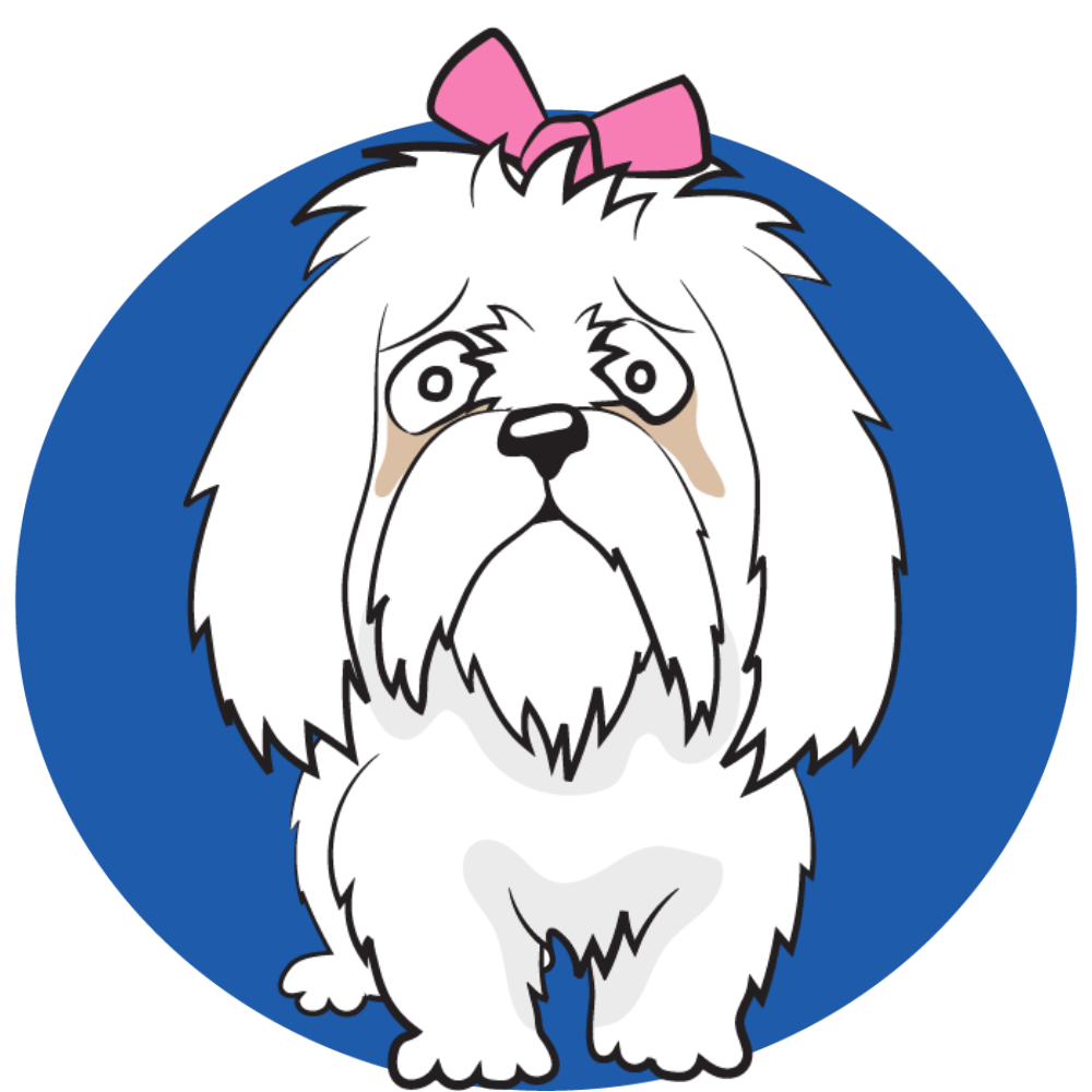 Dog with Tear Stains