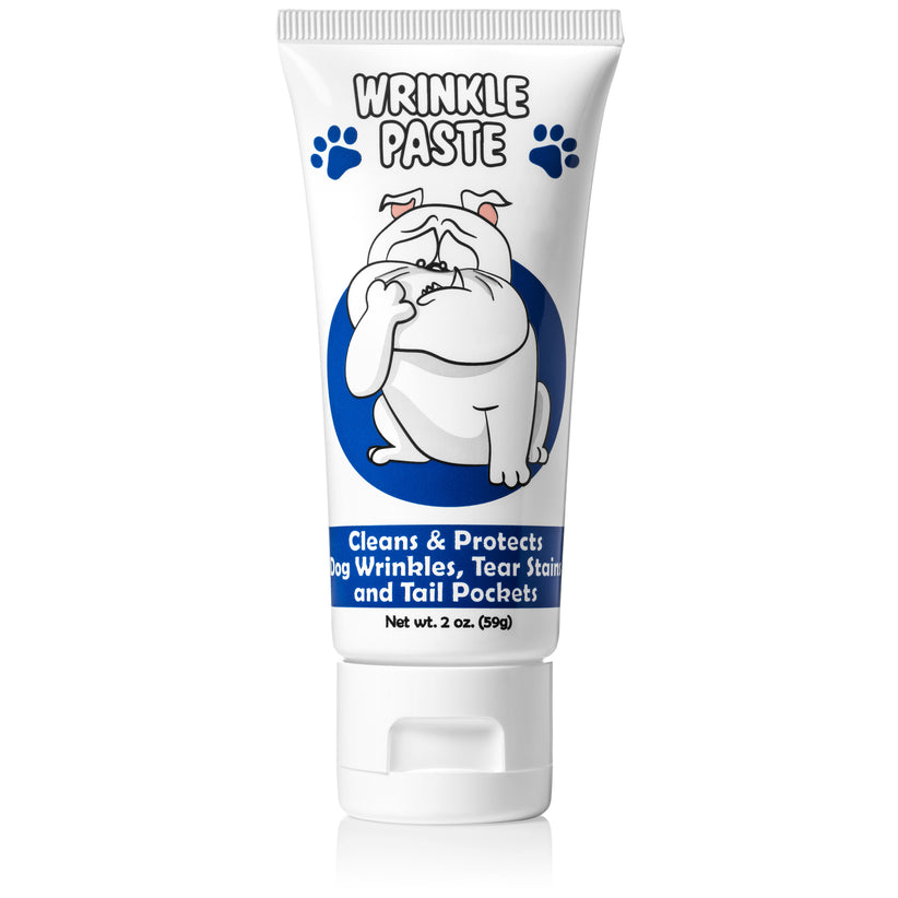 Squishface wrinkle paste for irritate english bulldog french bulldog pug dog wrinkles tear stains tail pockets paws