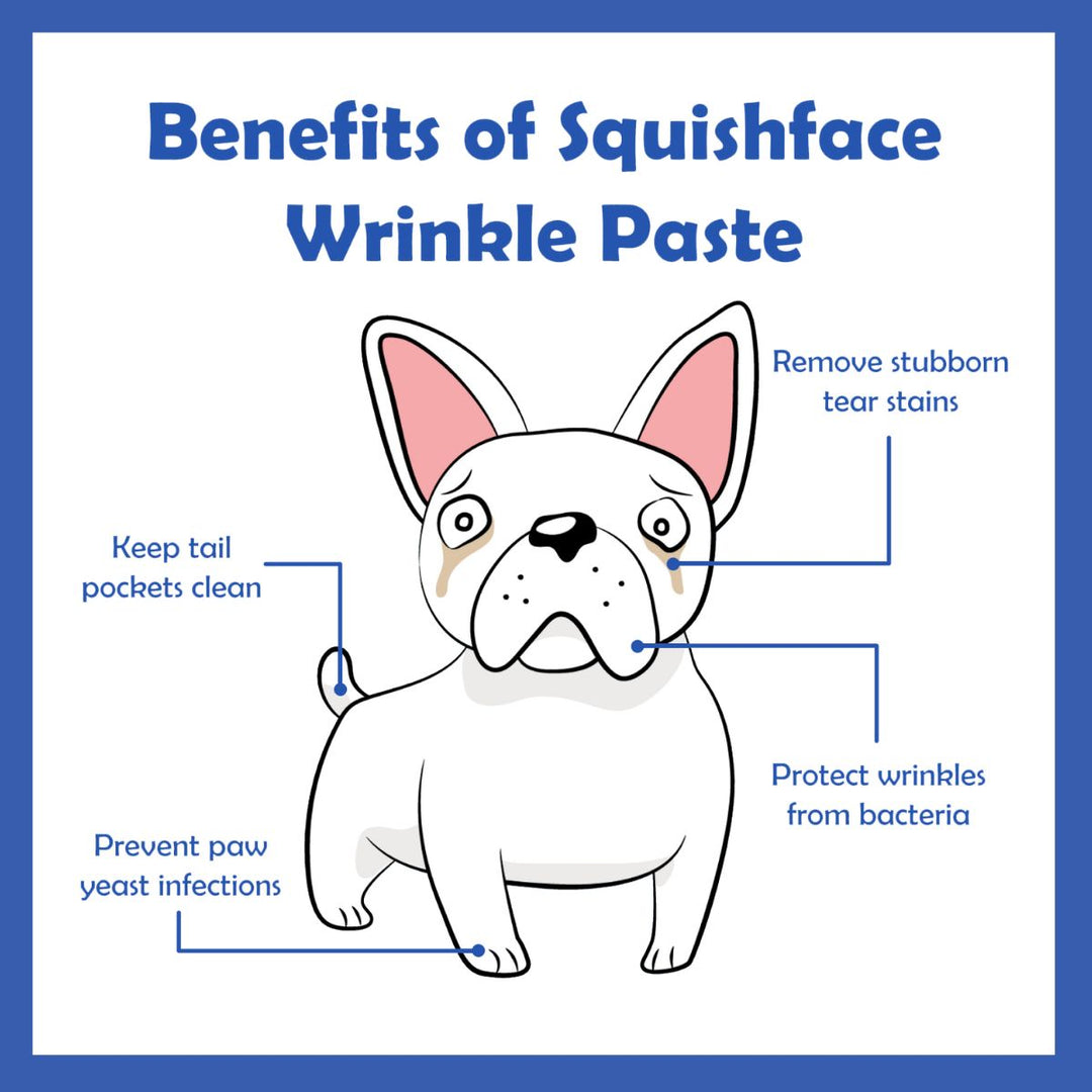 wrinkle paste for dirty wrinkles tear stains tail pockets and paws