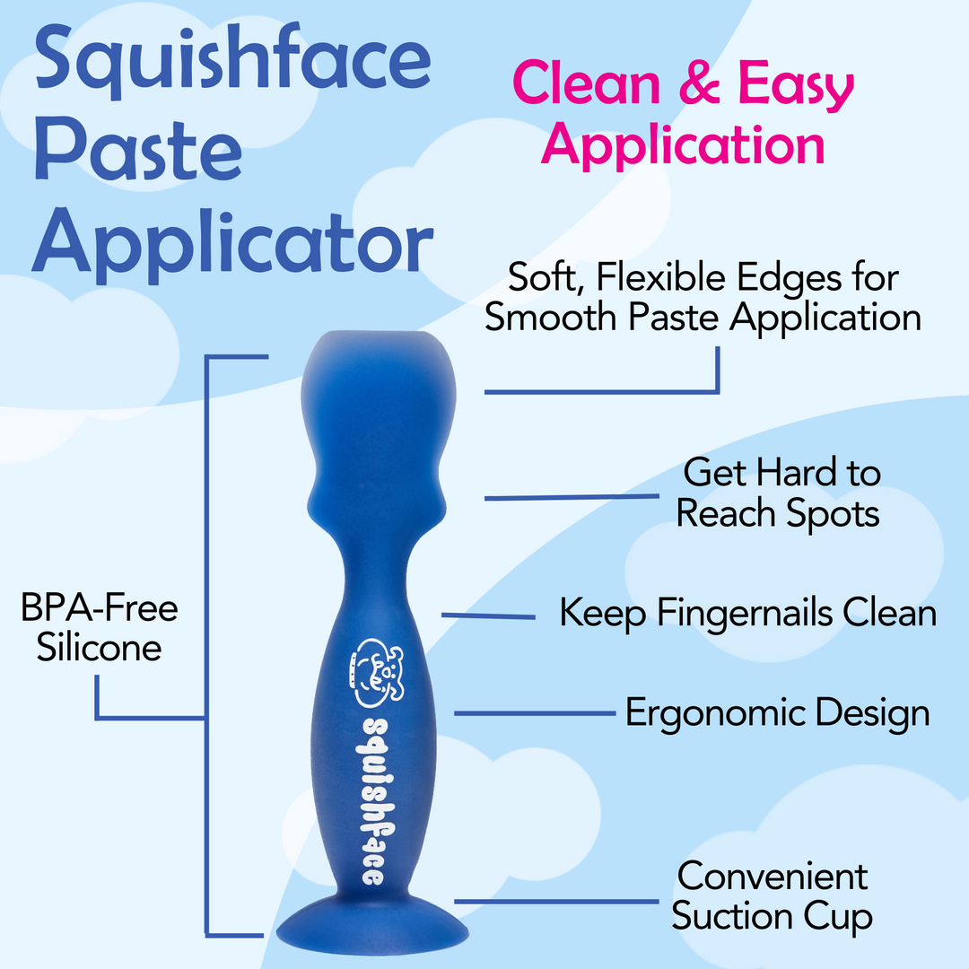 Paste Applicator for easy application to wrinkles, tear stains, tail pockets and paws