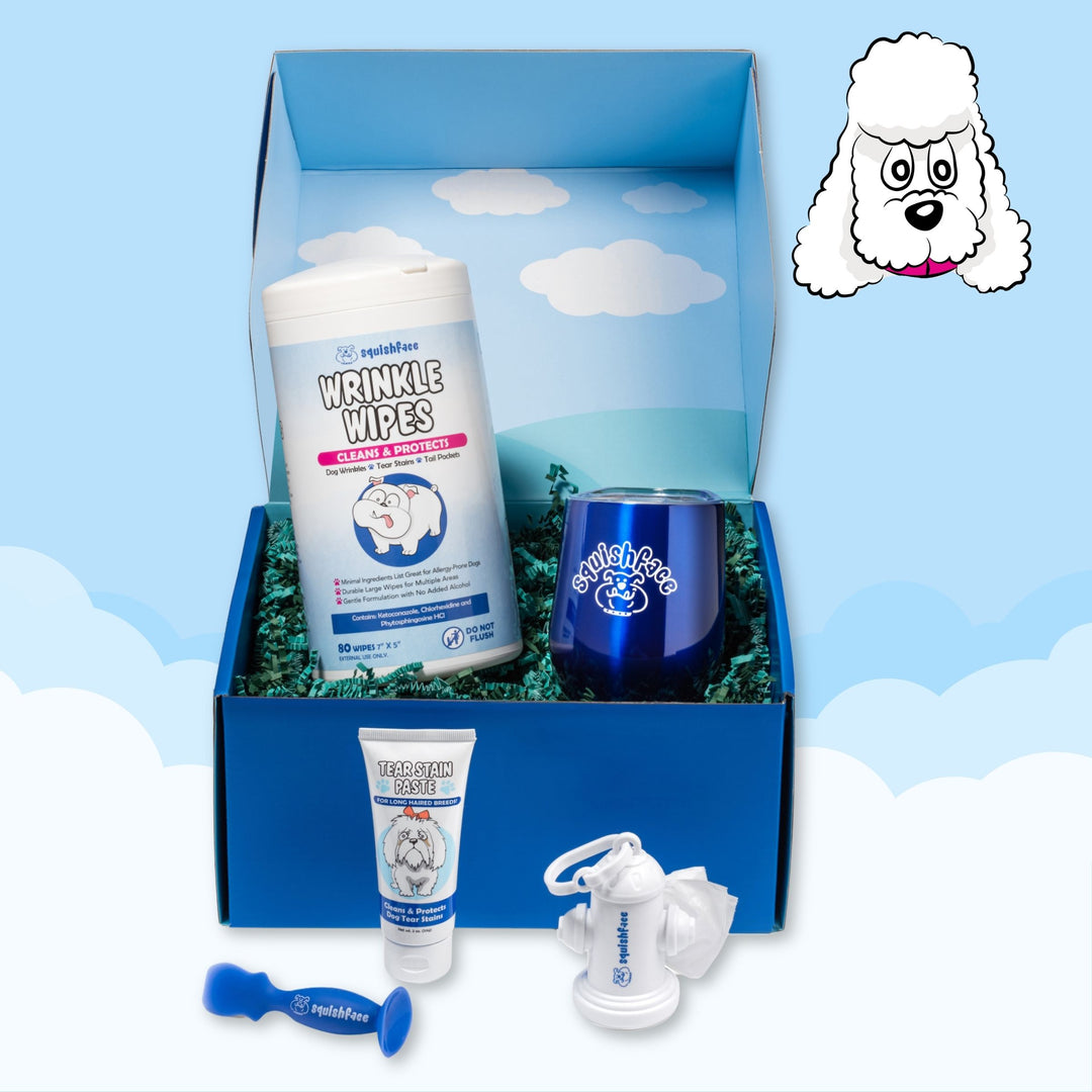 Squishface VIP Gift Set with Tear Stain Paste for Dog Tear Stains