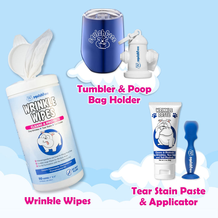 Squishface VIP Gift Set with Tear Stain Paste for Dog Tear Stains