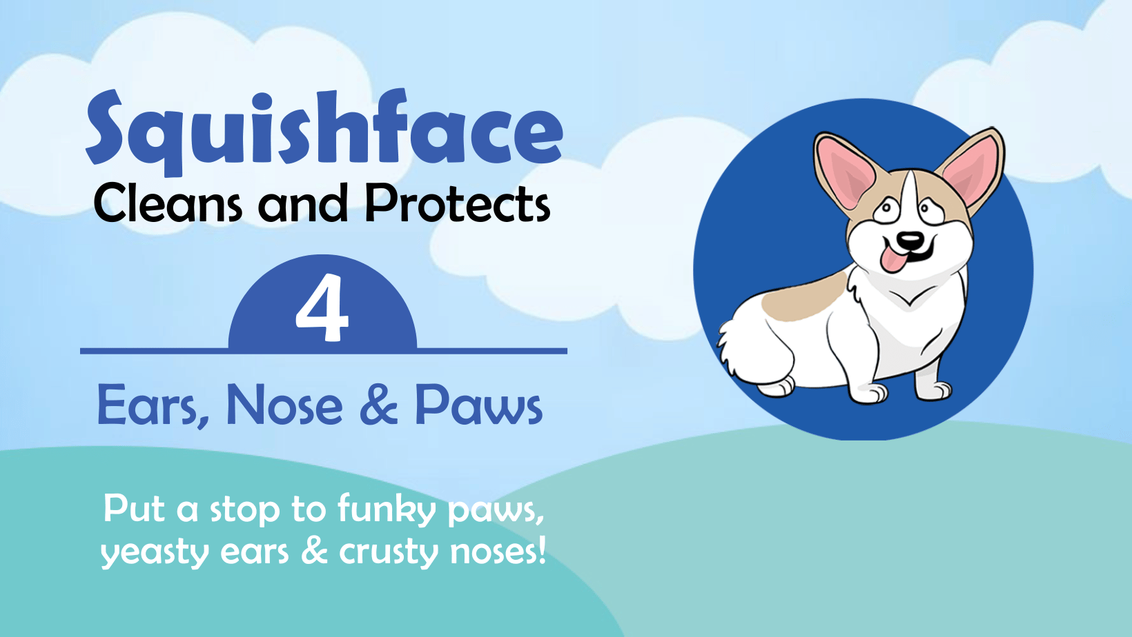 squishface for ears, noses and paws