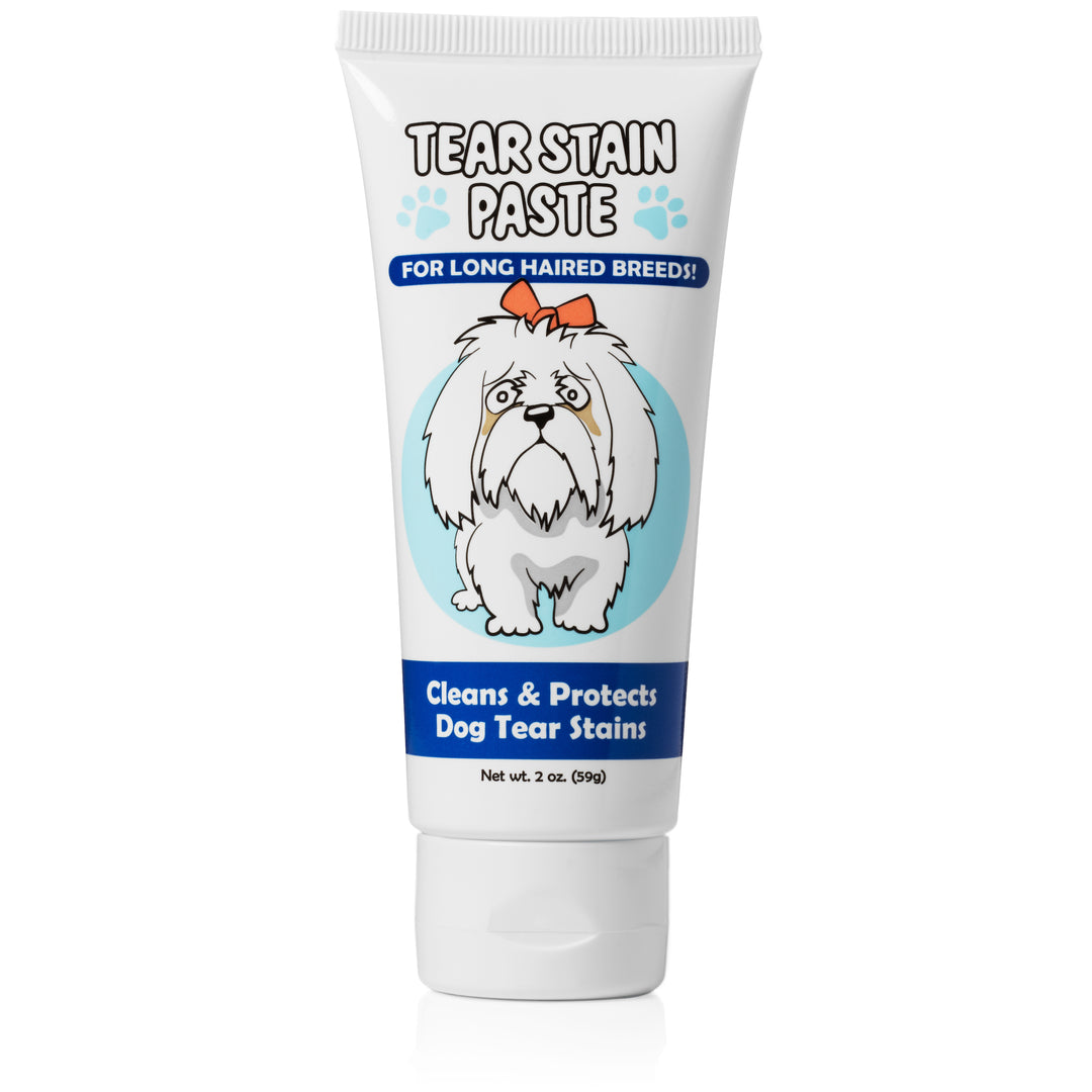 squishface dog tear stain paste for long-haired breeds