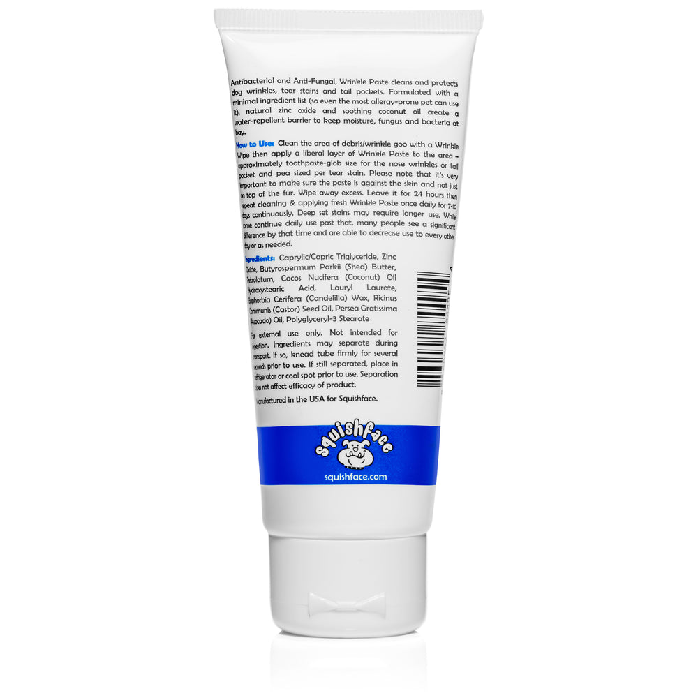 ingredient list for squishface wrinkle paste 