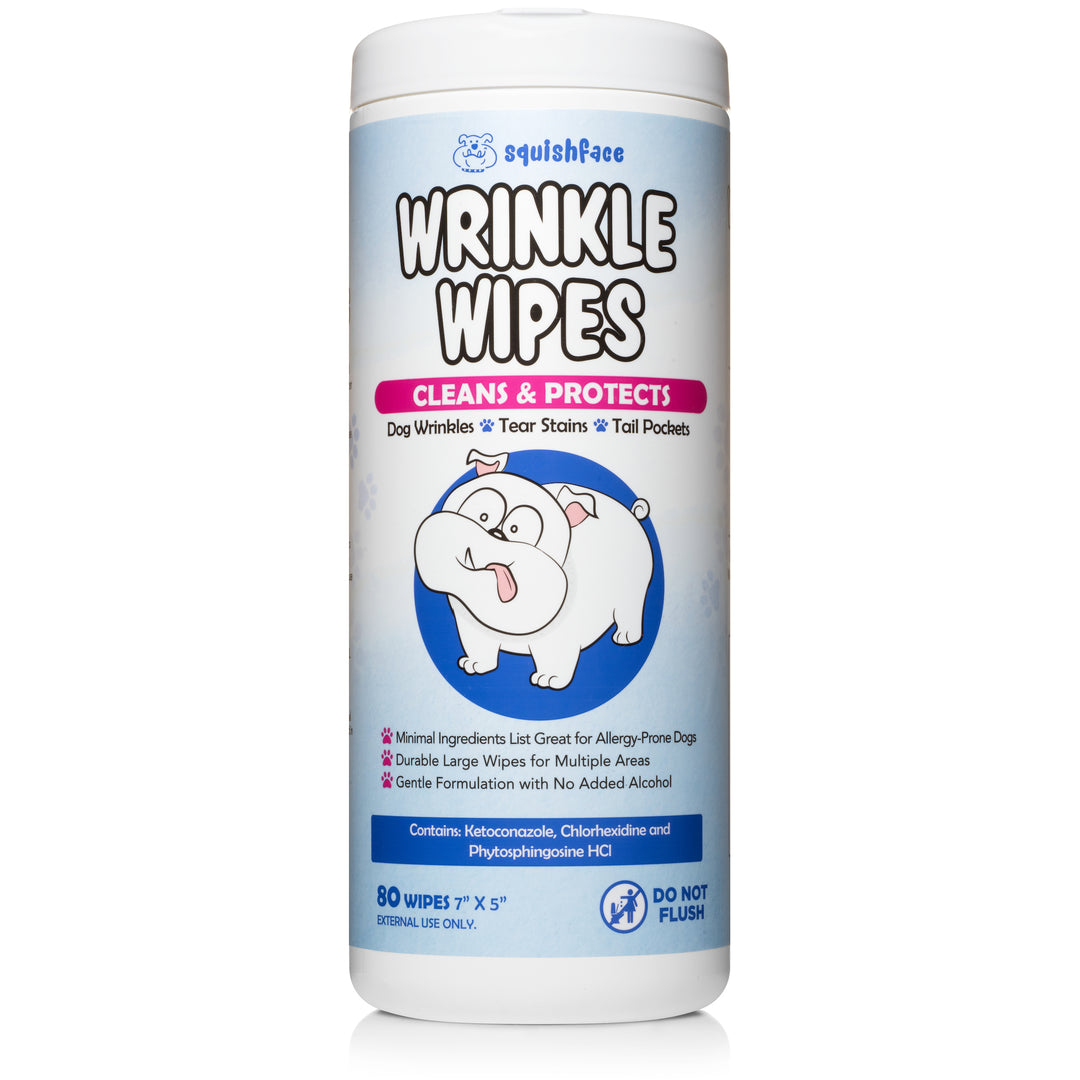 Tear Stain Paste & Wrinkle Wipes Bundle - FOR LONG HAIRED BREEDS - Powerful Duo Cleans & Protects Against Tear Stains